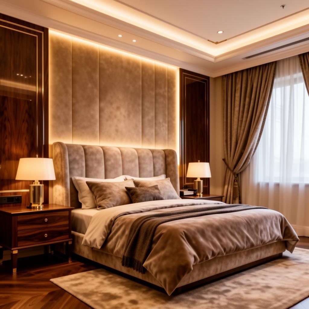 Luxury residential living room interior